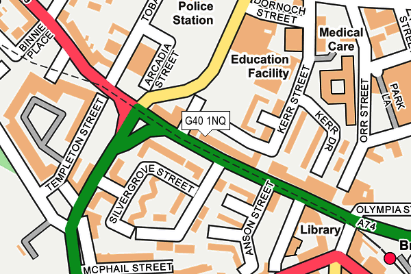 G40 1NQ map - OS OpenMap – Local (Ordnance Survey) G40 1NQ map - OS OpenMap – Local (Ordnance Survey)