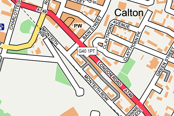 G40 1PT map - OS OpenMap – Local (Ordnance Survey) G40 1PT map - OS OpenMap – Local (Ordnance Survey)