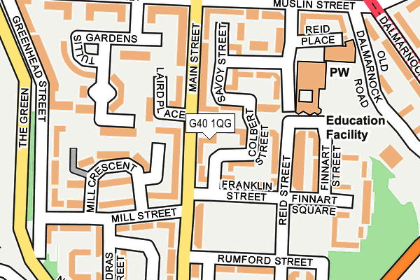 G40 1QG map - OS OpenMap – Local (Ordnance Survey) G40 1QG map - OS OpenMap – Local (Ordnance Survey)