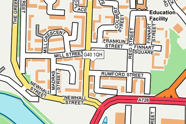 G40 1QH map - OS OpenMap – Local (Ordnance Survey) G40 1QH map - OS OpenMap – Local (Ordnance Survey)