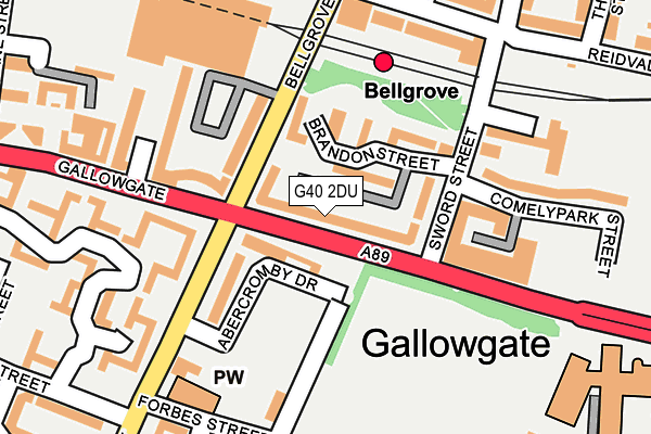 G40 2DU map - OS OpenMap – Local (Ordnance Survey) G40 2DU map - OS OpenMap – Local (Ordnance Survey)