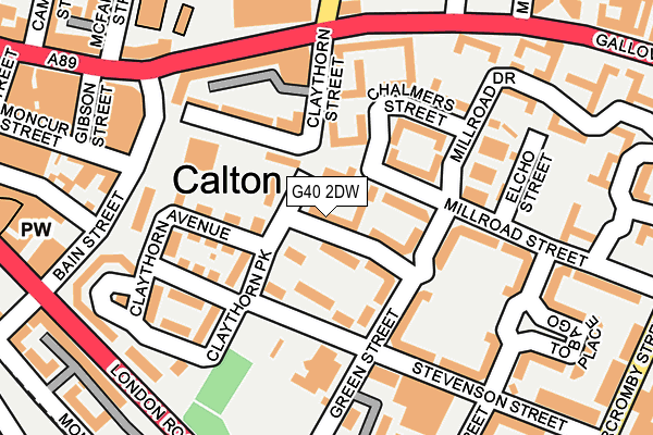 G40 2DW map - OS OpenMap – Local (Ordnance Survey) G40 2DW map - OS OpenMap – Local (Ordnance Survey)