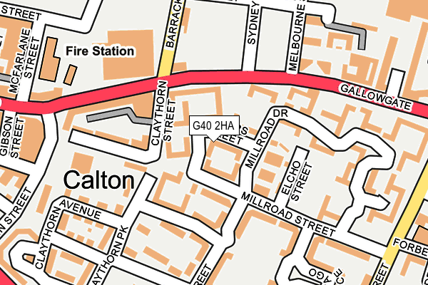 G40 2HA map - OS OpenMap – Local (Ordnance Survey) G40 2HA map - OS OpenMap – Local (Ordnance Survey)