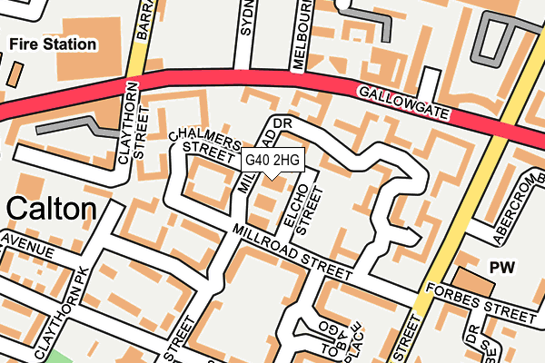G40 2HG map - OS OpenMap – Local (Ordnance Survey) G40 2HG map - OS OpenMap – Local (Ordnance Survey)