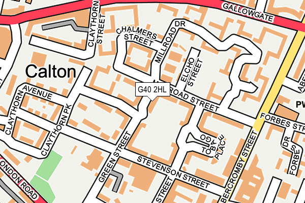 G40 2HL map - OS OpenMap – Local (Ordnance Survey) G40 2HL map - OS OpenMap – Local (Ordnance Survey)