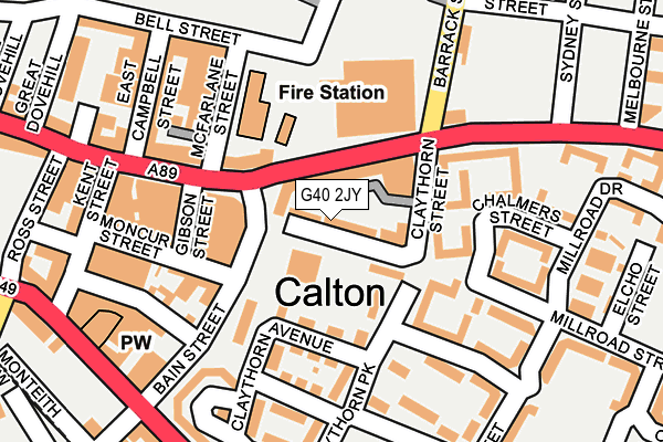 G40 2JY map - OS OpenMap – Local (Ordnance Survey) G40 2JY map - OS OpenMap – Local (Ordnance Survey)