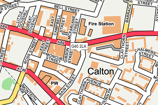 G40 2LA map - OS OpenMap – Local (Ordnance Survey) G40 2LA map - OS OpenMap – Local (Ordnance Survey)