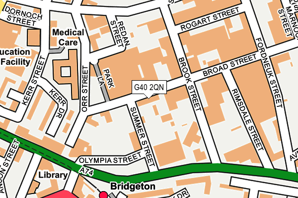 G40 2QN map - OS OpenMap – Local (Ordnance Survey) G40 2QN map - OS OpenMap – Local (Ordnance Survey)