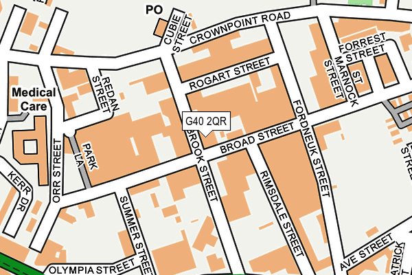 G40 2QR map - OS OpenMap – Local (Ordnance Survey) G40 2QR map - OS OpenMap – Local (Ordnance Survey)