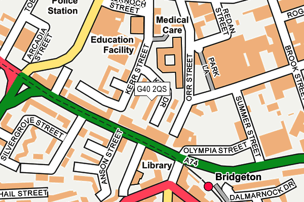 G40 2QS map - OS OpenMap – Local (Ordnance Survey) G40 2QS map - OS OpenMap – Local (Ordnance Survey)