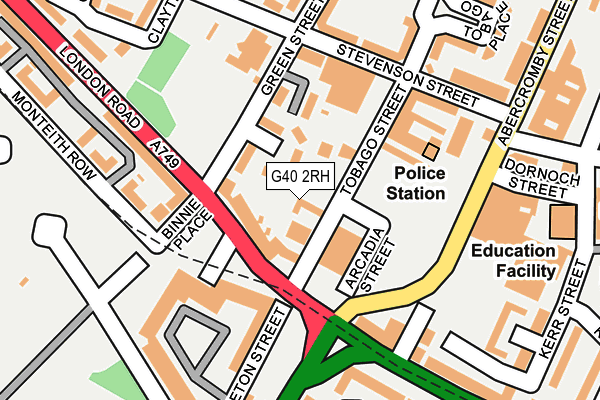 G40 2RH map - OS OpenMap – Local (Ordnance Survey) G40 2RH map - OS OpenMap – Local (Ordnance Survey)