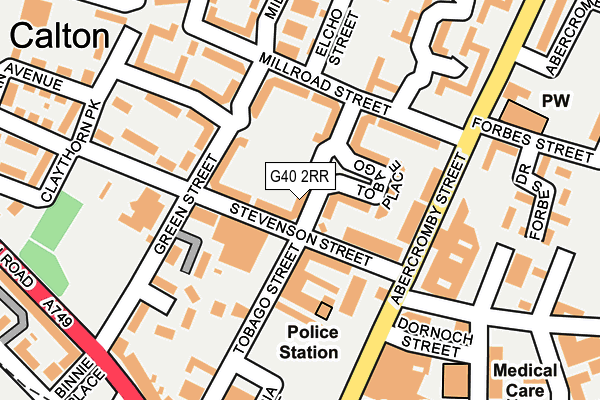 G40 2RR map - OS OpenMap – Local (Ordnance Survey) G40 2RR map - OS OpenMap – Local (Ordnance Survey)
