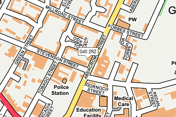 G40 2RZ map - OS OpenMap – Local (Ordnance Survey) G40 2RZ map - OS OpenMap – Local (Ordnance Survey)