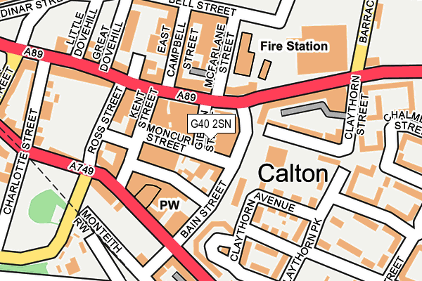 G40 2SN map - OS OpenMap – Local (Ordnance Survey) G40 2SN map - OS OpenMap – Local (Ordnance Survey)