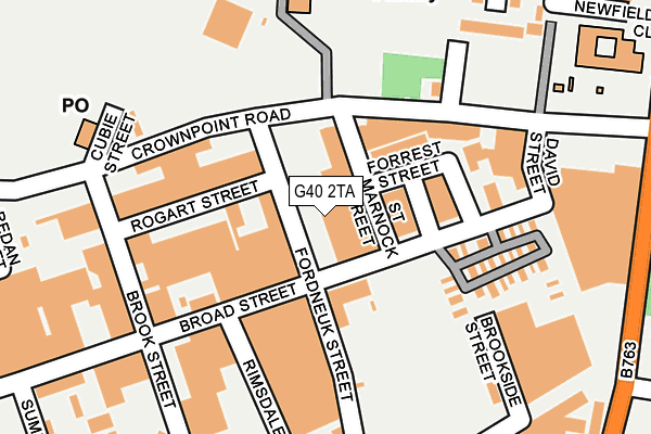 G40 2TA map - OS OpenMap – Local (Ordnance Survey) G40 2TA map - OS OpenMap – Local (Ordnance Survey)