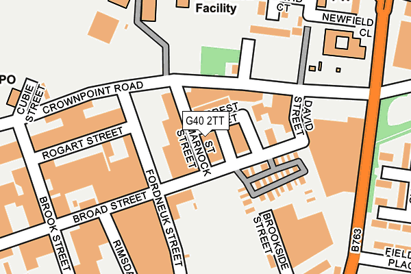 G40 2TT map - OS OpenMap – Local (Ordnance Survey) G40 2TT map - OS OpenMap – Local (Ordnance Survey)