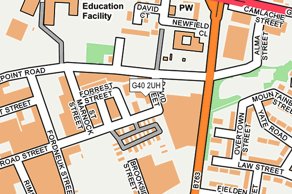 G40 2UH map - OS OpenMap – Local (Ordnance Survey) G40 2UH map - OS OpenMap – Local (Ordnance Survey)