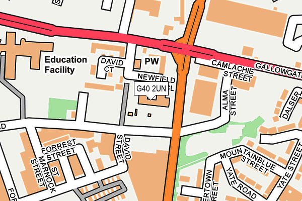 G40 2UN map - OS OpenMap – Local (Ordnance Survey) G40 2UN map - OS OpenMap – Local (Ordnance Survey)