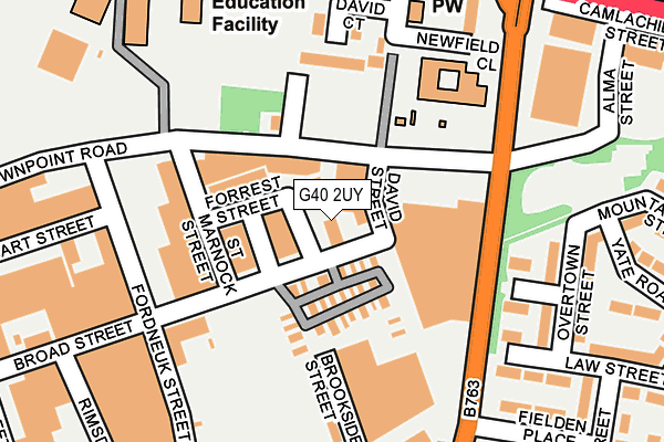 G40 2UY map - OS OpenMap – Local (Ordnance Survey) G40 2UY map - OS OpenMap – Local (Ordnance Survey)