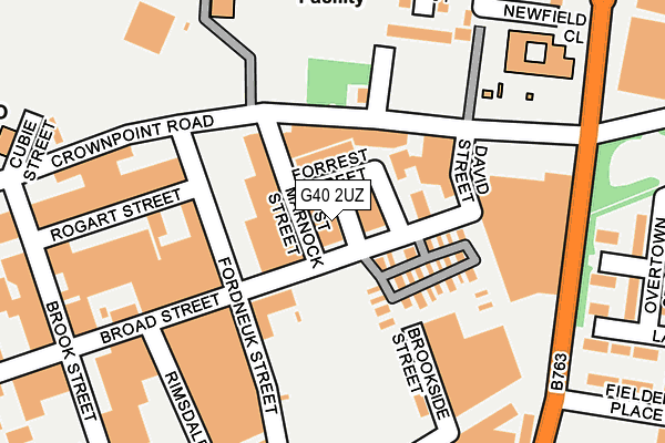 G40 2UZ map - OS OpenMap – Local (Ordnance Survey) G40 2UZ map - OS OpenMap – Local (Ordnance Survey)