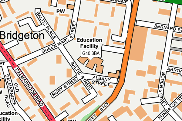G40 3BA map - OS OpenMap – Local (Ordnance Survey) G40 3BA map - OS OpenMap – Local (Ordnance Survey)