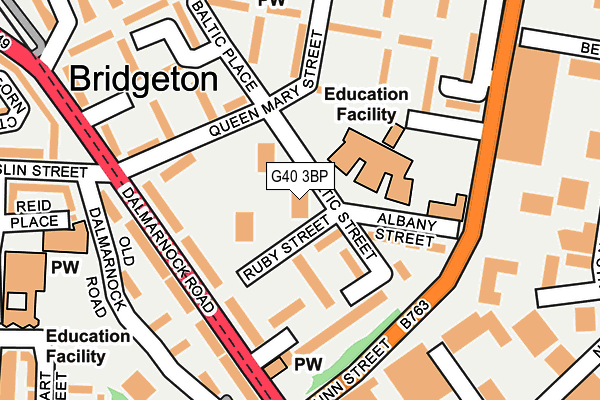 G40 3BP map - OS OpenMap – Local (Ordnance Survey) G40 3BP map - OS OpenMap – Local (Ordnance Survey)