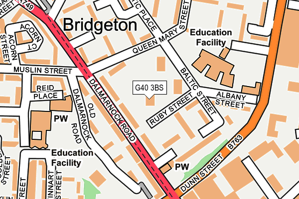 G40 3BS map - OS OpenMap – Local (Ordnance Survey) G40 3BS map - OS OpenMap – Local (Ordnance Survey)