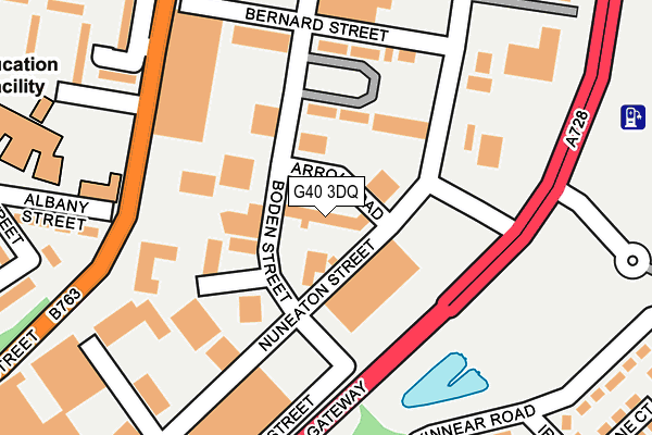 G40 3DQ map - OS OpenMap – Local (Ordnance Survey) G40 3DQ map - OS OpenMap – Local (Ordnance Survey)