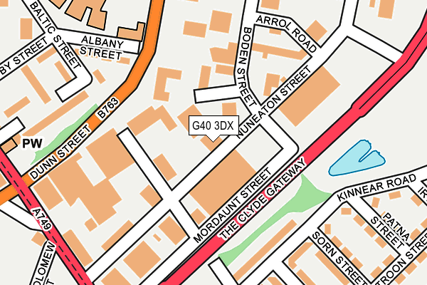 G40 3DX map - OS OpenMap – Local (Ordnance Survey) G40 3DX map - OS OpenMap – Local (Ordnance Survey)