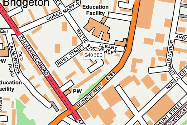 G40 3ED map - OS OpenMap – Local (Ordnance Survey) G40 3ED map - OS OpenMap – Local (Ordnance Survey)