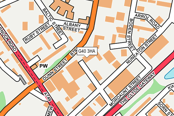 G40 3HA map - OS OpenMap – Local (Ordnance Survey) G40 3HA map - OS OpenMap – Local (Ordnance Survey)