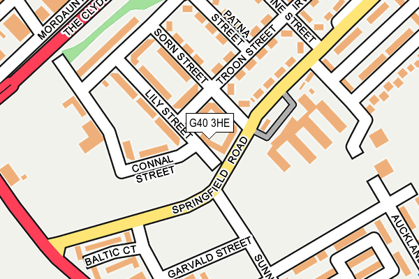 G40 3HE map - OS OpenMap – Local (Ordnance Survey) G40 3HE map - OS OpenMap – Local (Ordnance Survey)