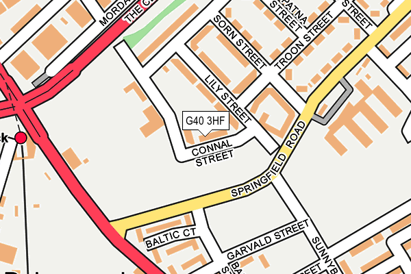 G40 3HF map - OS OpenMap – Local (Ordnance Survey) G40 3HF map - OS OpenMap – Local (Ordnance Survey)