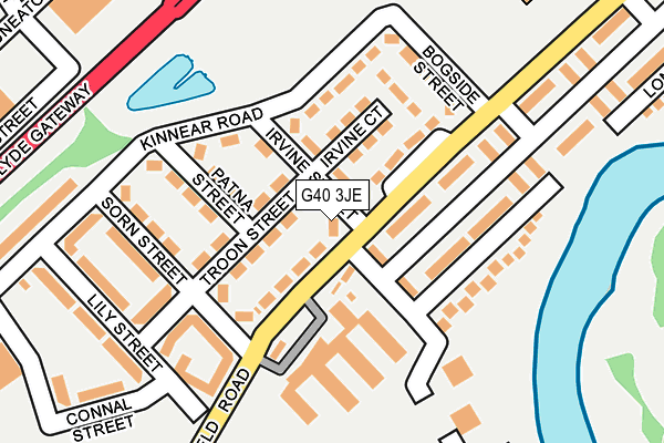 G40 3JE map - OS OpenMap – Local (Ordnance Survey) G40 3JE map - OS OpenMap – Local (Ordnance Survey)