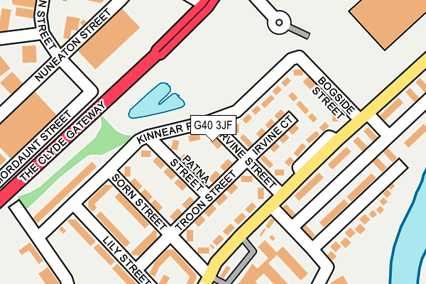 G40 3JF map - OS OpenMap – Local (Ordnance Survey) G40 3JF map - OS OpenMap – Local (Ordnance Survey)