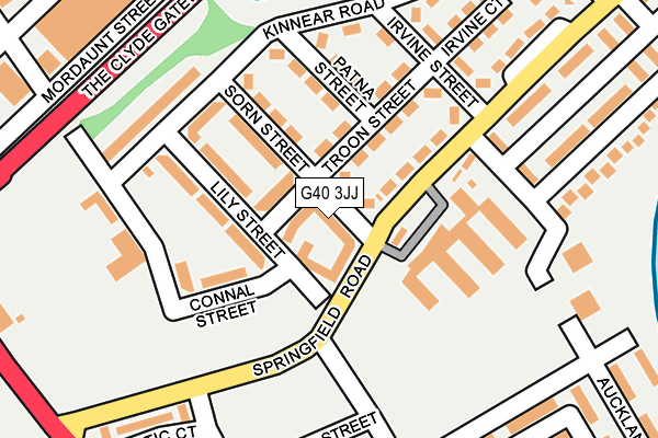 G40 3JJ map - OS OpenMap – Local (Ordnance Survey) G40 3JJ map - OS OpenMap – Local (Ordnance Survey)
