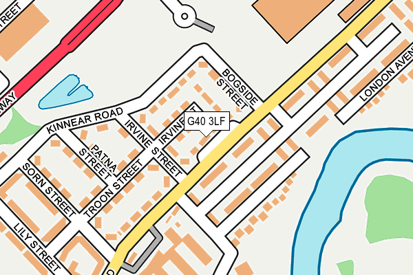 G40 3LF map - OS OpenMap – Local (Ordnance Survey) G40 3LF map - OS OpenMap – Local (Ordnance Survey)