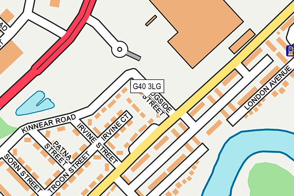 G40 3LG map - OS OpenMap – Local (Ordnance Survey) G40 3LG map - OS OpenMap – Local (Ordnance Survey)