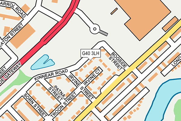 G40 3LH map - OS OpenMap – Local (Ordnance Survey) G40 3LH map - OS OpenMap – Local (Ordnance Survey)