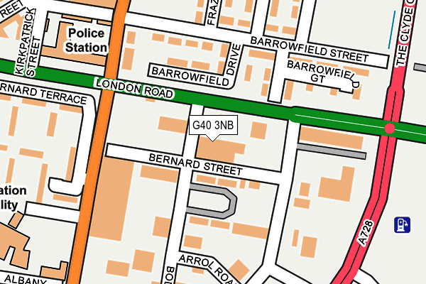 G40 3NB map - OS OpenMap – Local (Ordnance Survey) G40 3NB map - OS OpenMap – Local (Ordnance Survey)