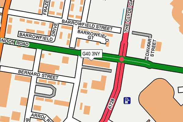 G40 3NY map - OS OpenMap – Local (Ordnance Survey) G40 3NY map - OS OpenMap – Local (Ordnance Survey)
