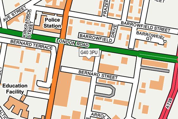 G40 3PU map - OS OpenMap – Local (Ordnance Survey) G40 3PU map - OS OpenMap – Local (Ordnance Survey)