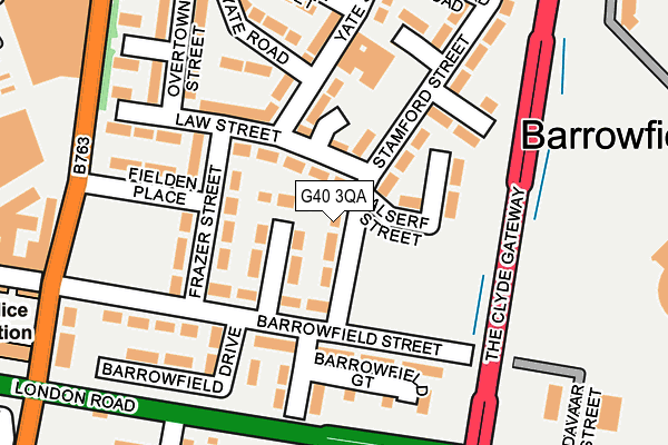 G40 3QA map - OS OpenMap – Local (Ordnance Survey) G40 3QA map - OS OpenMap – Local (Ordnance Survey)
