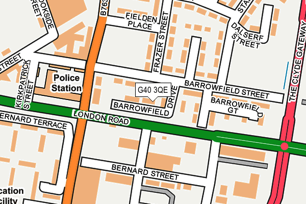 G40 3QE map - OS OpenMap – Local (Ordnance Survey) G40 3QE map - OS OpenMap – Local (Ordnance Survey)