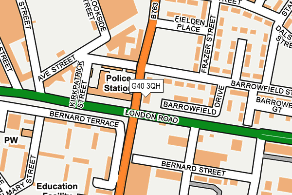 G40 3QH map - OS OpenMap – Local (Ordnance Survey) G40 3QH map - OS OpenMap – Local (Ordnance Survey)