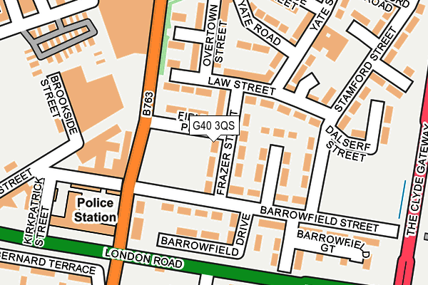 G40 3QS map - OS OpenMap – Local (Ordnance Survey) G40 3QS map - OS OpenMap – Local (Ordnance Survey)