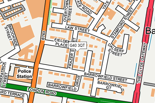 G40 3QT map - OS OpenMap – Local (Ordnance Survey) G40 3QT map - OS OpenMap – Local (Ordnance Survey)