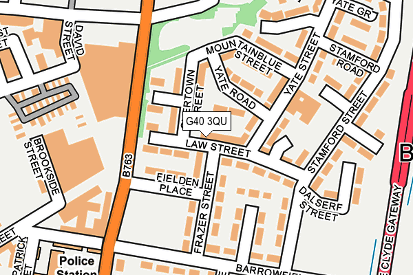 G40 3QU map - OS OpenMap – Local (Ordnance Survey) G40 3QU map - OS OpenMap – Local (Ordnance Survey)