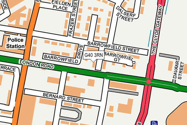 G40 3RN map - OS OpenMap – Local (Ordnance Survey) G40 3RN map - OS OpenMap – Local (Ordnance Survey)