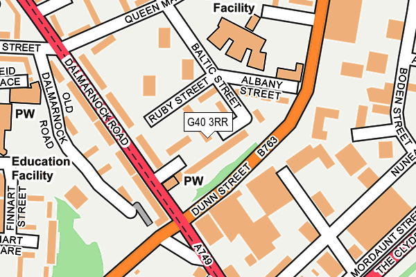 G40 3RR map - OS OpenMap – Local (Ordnance Survey) G40 3RR map - OS OpenMap – Local (Ordnance Survey)